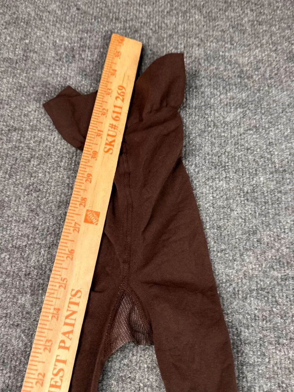 George Girls Brown Tights Size 4 Knit in USA Assembled in Honduras